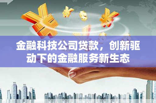 龙游金融科技公司贷款，创新驱动下的金融服务新生态