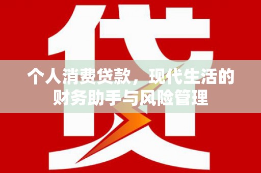 颍泉个人消费贷款，现代生活的财务助手与风险管理