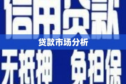 谢家集贷款市场分析