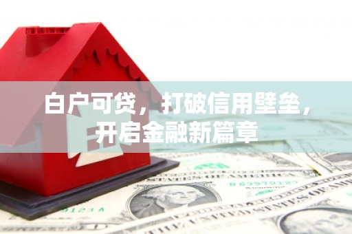 三亚白户可贷，打破信用壁垒，开启金融新篇章