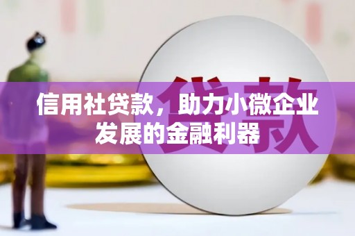 南丰信用社贷款，助力小微企业发展的金融利器