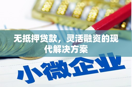 将军无抵押贷款，灵活融资的现代解决方案