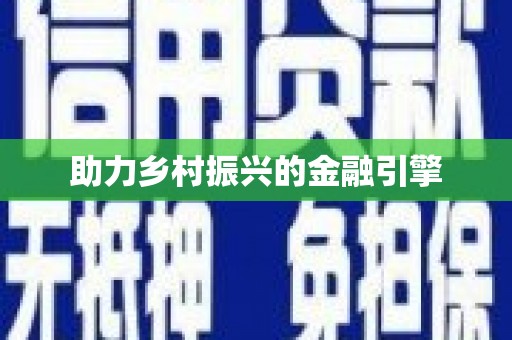 边坝助力乡村振兴的金融引擎